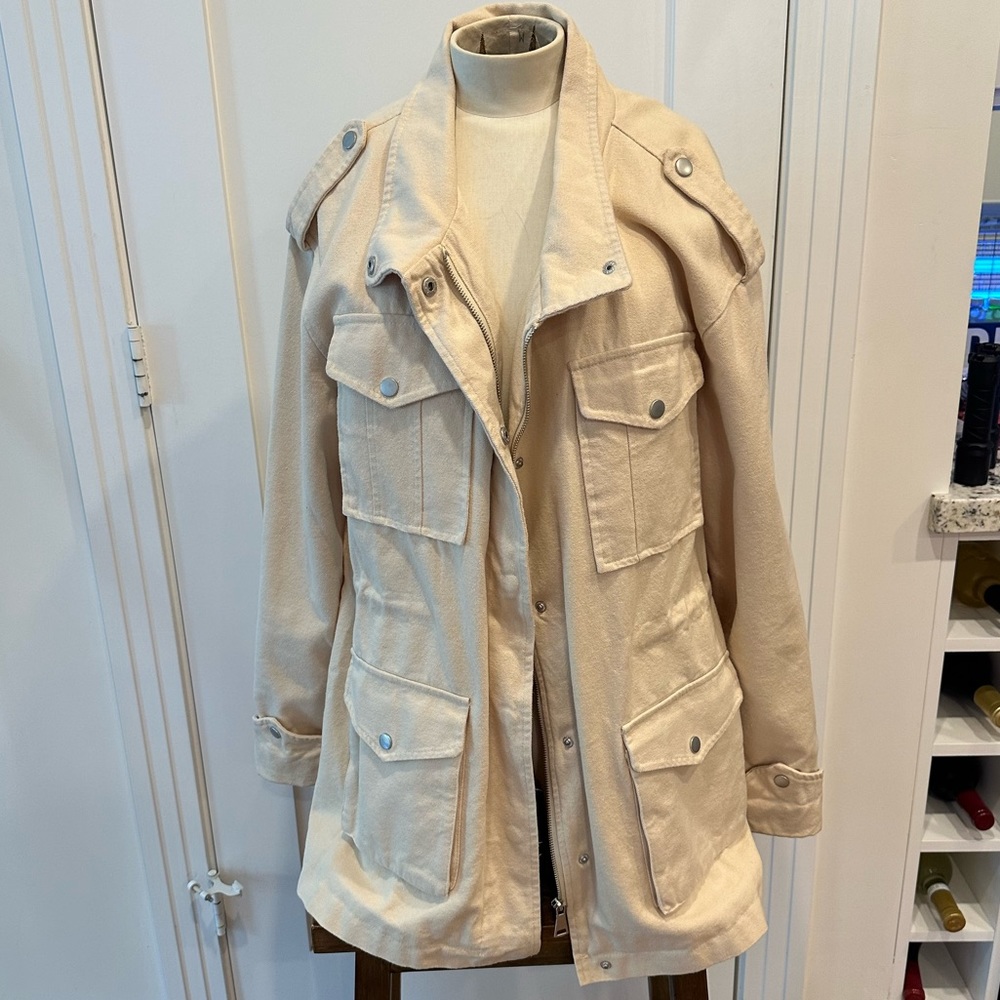 Seven Canvas Drawstring Waist Jacket